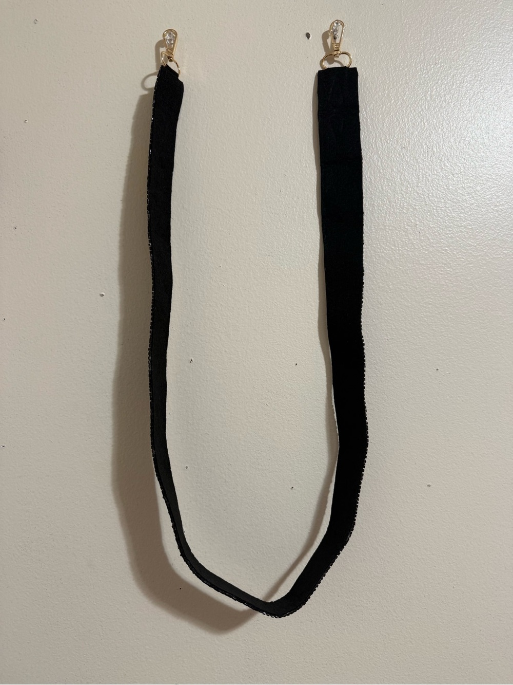 🏈❤️LAST ONE! NEW Black and Gold Beaded Who Dat Purse Strap Saints - Picture 10 of 13
